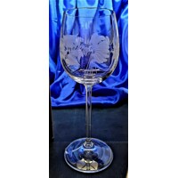 Luxus Kristall Weinglas Rotwein / Weißweingläser Hand geshliffen Muster Hagebutte  Erika-6588 260 ml 6 Stk.