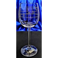 Rotwein Glas / Weißweingläser 36 x Swarovski Stein Hand geschliffen Geschenkkarton Erika-P6998 350 ml 6 Stk.