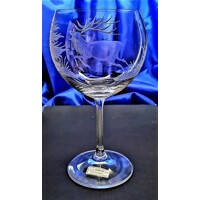 Rotweingläser/ Burgund Glas Muster Hirsch Hand geschliffení B-8293 460 ml 6 Stk.