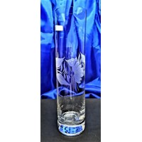 LsG-Crystal Váza sklo křišťál ručně ryté broušené dekor Šípek WA-7968 240 x 60...