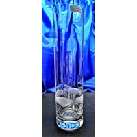 LsG-Crystal Váza sklo křišťál ručně ryté broušené dekor Kanta WA-6968 240 x 60...