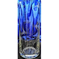 LsG-Crystal Váza křišťál ručně broušené ryté dekor Bodlák WA-0475 260 x 130 mm 1 Ks.