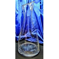 LsG-Crystal Dekantér karafa na víno vodu ručně ryté broušené dekor dekor Pampeliška okrasné balení dek-616 1250ml 1 Ks.