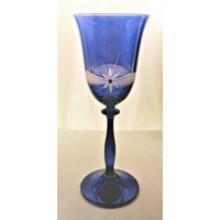 LsG-Crystal Skleničky modré na víno 18 x Swarovski krystal dekor Kanta dárkové...