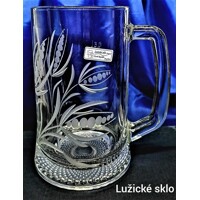 LsG-Crystal Jubilejní půllitr se jménem ručně broušený rytý dekor Kukuřice J-1206 700 ml 1 Ks.