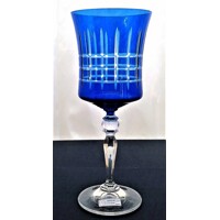 Weißwein Glas/ Weißweingläser blaues Glas geschliffen poliert L- 5712 320 ml 2...