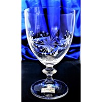 LsG-Crystal Univerzální skleničky multifunkční ručně ryté broušené dekor Vločka dárkové balení satén Elis-9787 300ml 6 Ks.