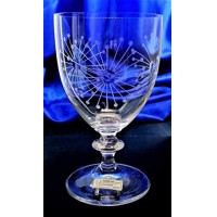 LsG-Crystal Univerzální skleničky multifunkční ručně ryté broušené dekor Pampeliška dárkové balení satén Elis-9767 300ml 6 Ks
