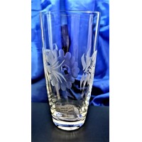 LsG-Crystal Sklenice na vodu víceúčelové sklo ručně broušené ryté dekor Růže dárkové balení satén Lv-6532 300 ml 6 Ks.