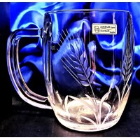 Bierglas Bierseidel Hand geschliffen Muster Ährchen Turbo-4628 500ml 1 Stk.