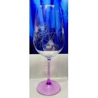 LsG-Crystal Skleničky na červené víno 6 barev ručně broušené dekor Bodlák Mix 2737 550ml 6 Ks.