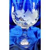 Rőmer Becher Weinglas Hand geschliffen Weinlaub Ita-8888 420ml 6 Ks.