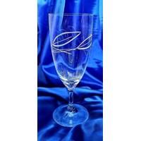 LsG-Crystal Skleničky na pivo vodu ručně broušené ryté dekor Konvalinka Kate-1011 380 ml 6 Ks.