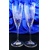 Sektkelch/ Champagner Glas Hand geschliffen Alt Gravur Weinlaub SK-044 220 ml 6 Stück.
