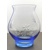 LsG-Kristall Blaue Kerzenhalter/Vase Hand geschliffen Schneeflocke SV-101 1 Stück.