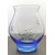 Kerzenhalter/ Vase Blau Hand geschliffen Schneeflocke SV-101 1 Stück.