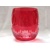 LsG-Crystal Sklenička jubilejní broušená květina barva červená Degussa J-045 410 ml 1 Ks.