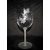 LsG-Crystal sklenice Skleničky broušené na červené dekor Víno matná nožička VU-258 490 ml 2 Ks.