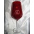 Geburtstag Glas/ Jubiläums  rotes Kristallglas Hand geschliffen Muster Kante J-329 600ml 1 Stück.