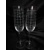 LsG-Crystal Sklenice na šampus/ sekt/ šumivé víno ručně broušené vzor Síť dárkové balení satén Lara-367 200 ml 2 Ks.