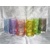LsG-Crystal Skleničky na vodu/ pivo  barevné pastelové dekor Jaro J-832 250 ml 6 Ks.