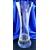 Vase Kristall Glas 6 x Swarovski Stein Hand geschliffen Muster Kante WA-916 340 x 140 mm 1Stk.