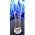 Váza skleněná vázička 3 x Swarovski krystal broušena dekor Birkstein-4932 195 mm 1 Ks.