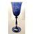 LsG-Crystal Skleničky modré na bílé víno dekor Srdce dárkové balení satén Nora 5671 250 ml 2 Ks.