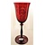 LsG-Crystal Skleničky rubín na červené víno dekor Srdce dárkové balení satén Nora 5678 350 ml 2 Ks.