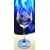Weißweingläser/ Rotweingläser Blauer Stiel Hand graviert Hagebutte Ella-9432 350ml 6 Stück.