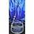 LsG-Crystal Láhev skleněná 31 x Swarovski krystal na víno broušená dekor Kanta nápojový set dárkové balení set-6091 1200/ 250ml 6 Ks.