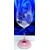 LsG-Crystal Sklenice na víno růžová noha ručně broušené ryté dekor Bodlák Ella-9101 350ml 6 ks.