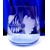 LsG-Crystal Skleničky na vodu modré ručně broušené dekor Šípek Basl 7641 340ml 6 Ks.