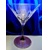 LsG-Crystal Skleničky Martini fialové ručně broušené dekor Růže Mati-2962 290ml 4 Ks.