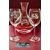LsG-Crystal Svatební pískovaná souprava na víno dekor prsteny se jmény a datumem S-3005 1500/350ml 2+1 ks