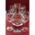 LsG-Crystal Svatební pískovaná souprava na víno dekor prsteny se jmény a datumem S-3005 1500/350ml 1+4 ks